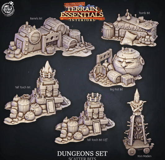 3D Printed Cast n Play Dungeons Scatter Bits Terrain Essentials 28mm 32mm D&D - 3D Printing Boss 
