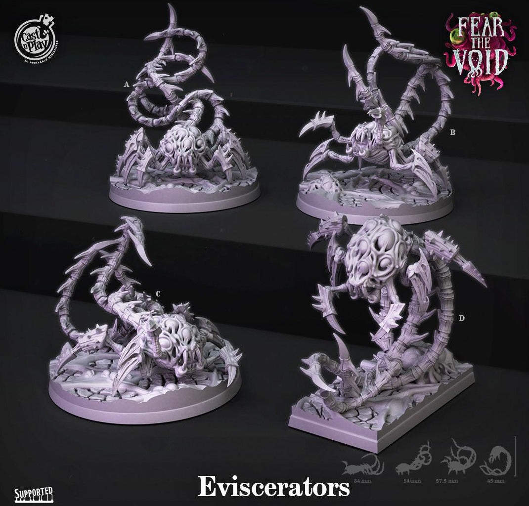 3D Printed Cast n Play Eviscerators Fear the Void 28mm 32mm D&D - 3D Printing Boss 