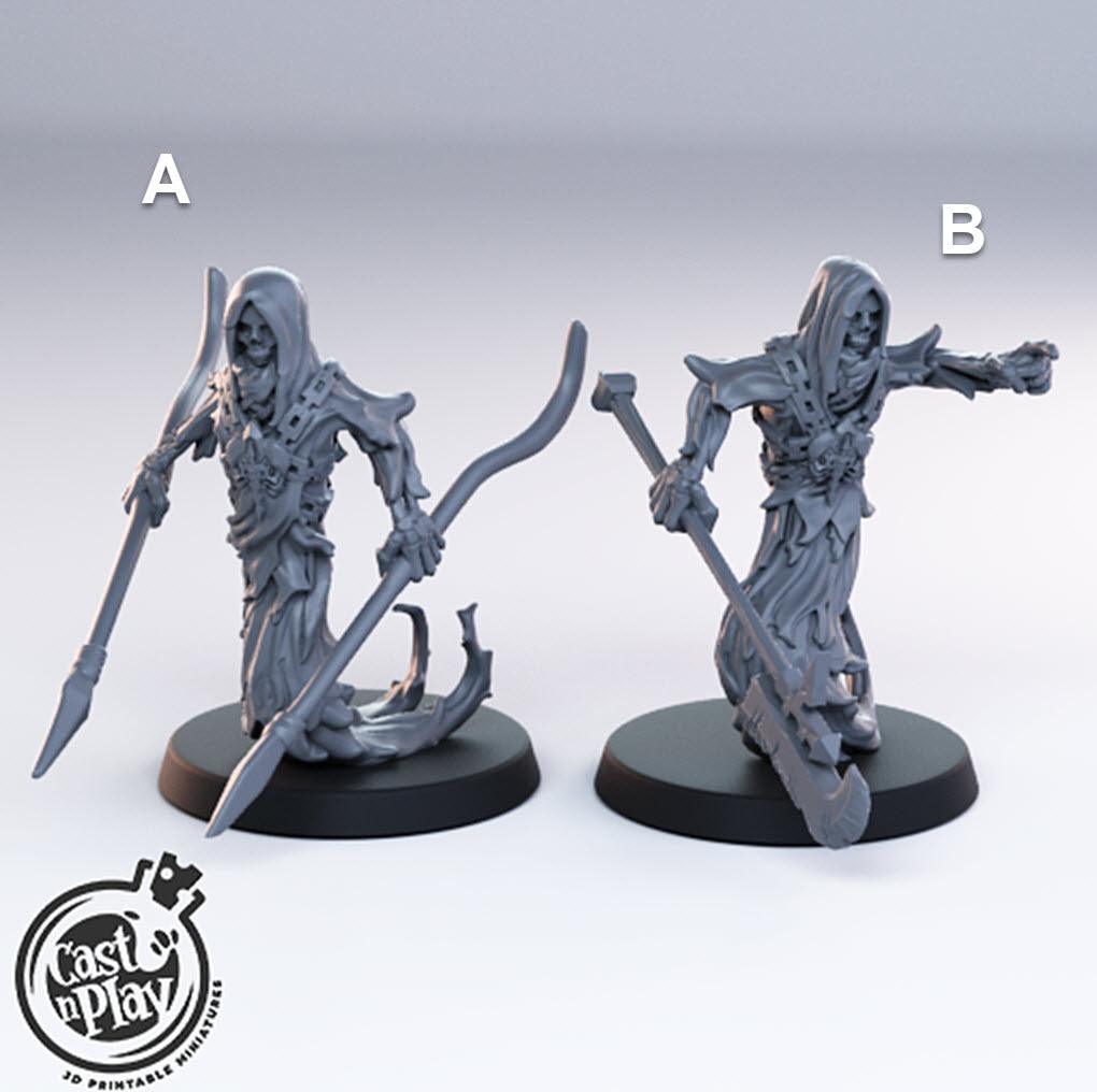 3D Printed Cast n Play Ghosts 28mm 32mm D&D - 3D Printing Boss 