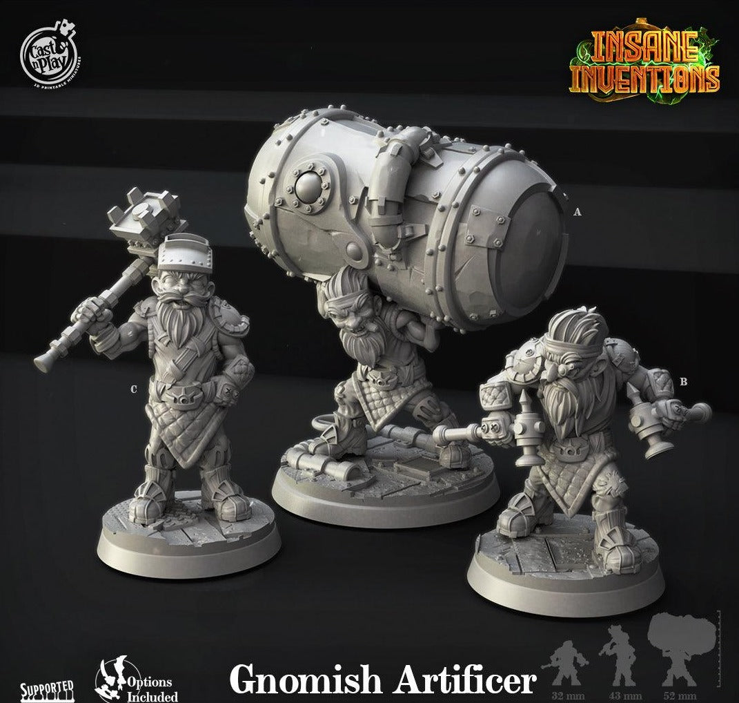 3D Printed Cast n Play Gnomish Artificers Insane Inventions 28mm 32mm D&D - 3D Printing Boss 