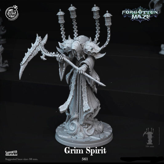 3D Printed Cast n Play Grim Spirit Forgotten Maze 28mm 32mm D&D - 3D Printing Boss 