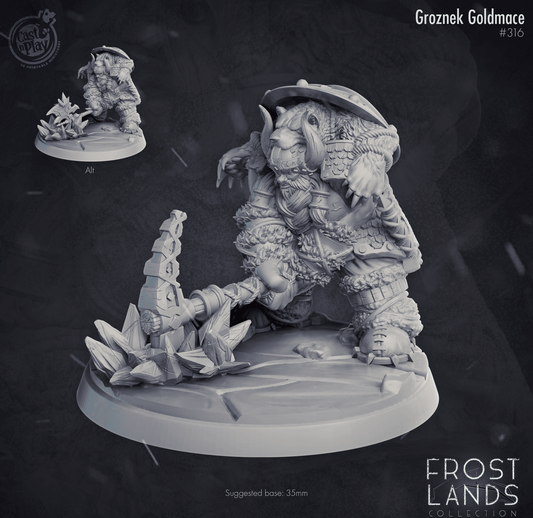 3D Printed Cast n Play Groznek Goldmace Frost Lands 28mm 32mm - 3D Printing Boss 