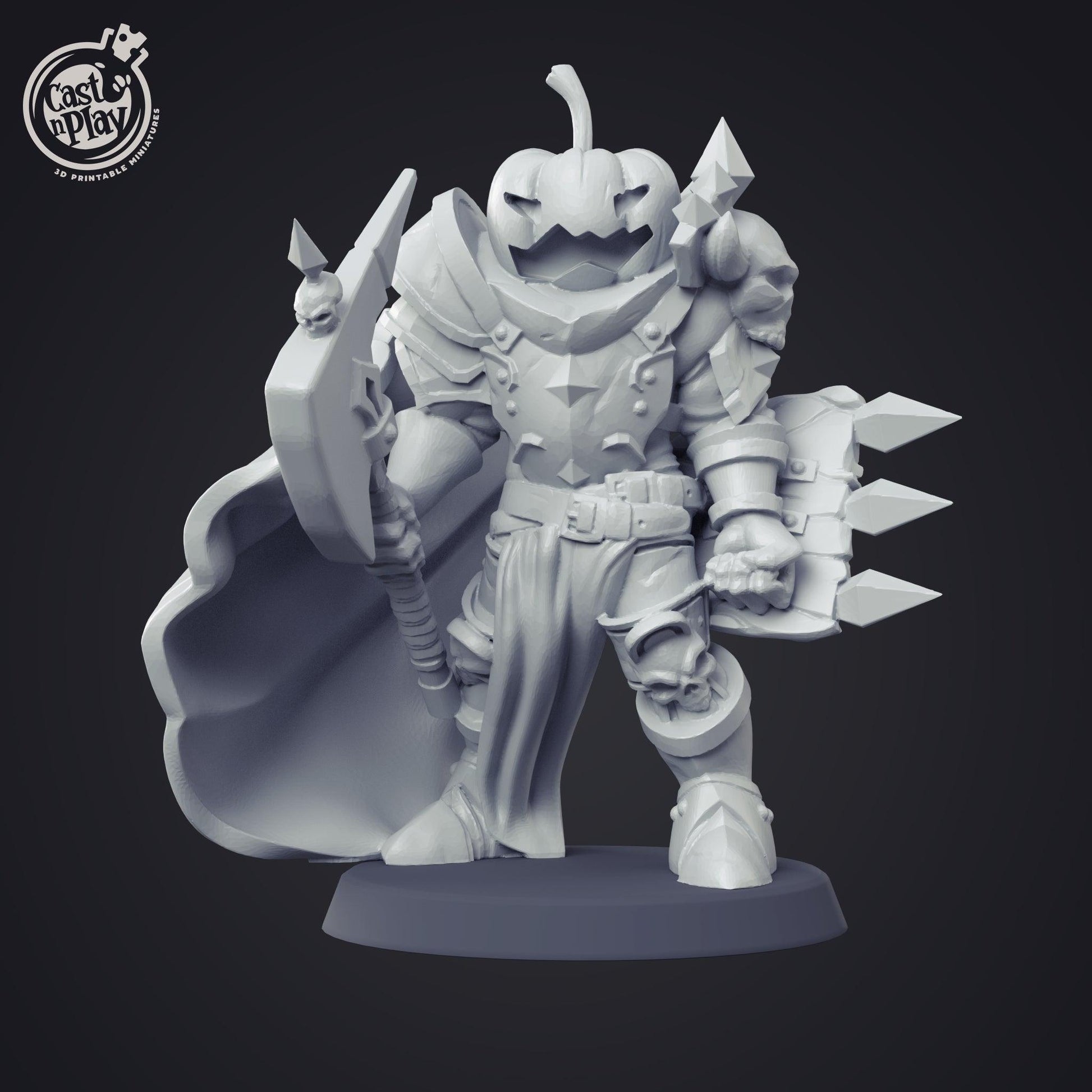 3D Printed Cast n Play Halloween Warrior 28mm 32mm D&D - 3D Printing Boss 