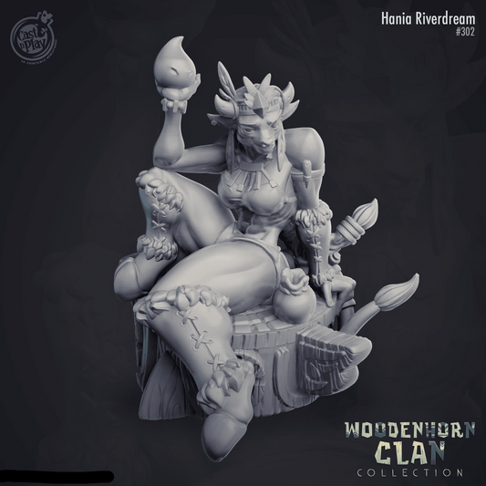 3D Printed Cast n Play Hania Riverdream Wooden Horn Clan 28mm 32mm D&D - 3D Printing Boss 