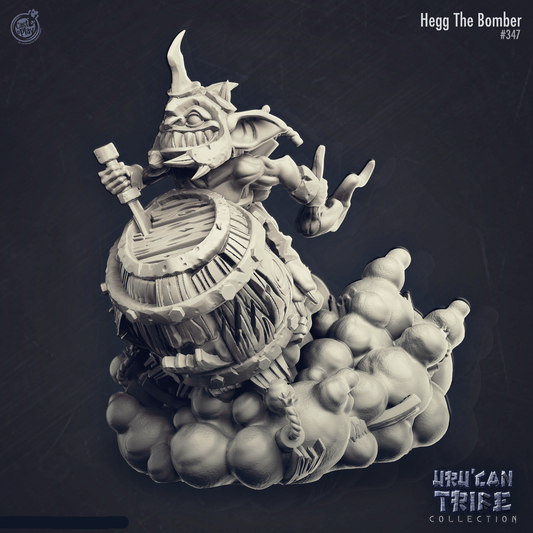 3D Printed Cast n Play Hegg The Bomber Goblin UruCan Tribe 28mm 32mm D&D - 3D Printing Boss 