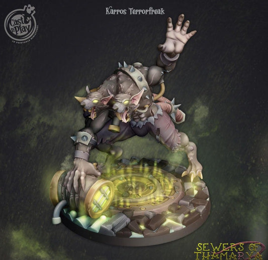 3D Printed Cast n Play Karros Terrorfreak Sewers of Thamarya 28mm 32mm D&D - 3D Printing Boss 