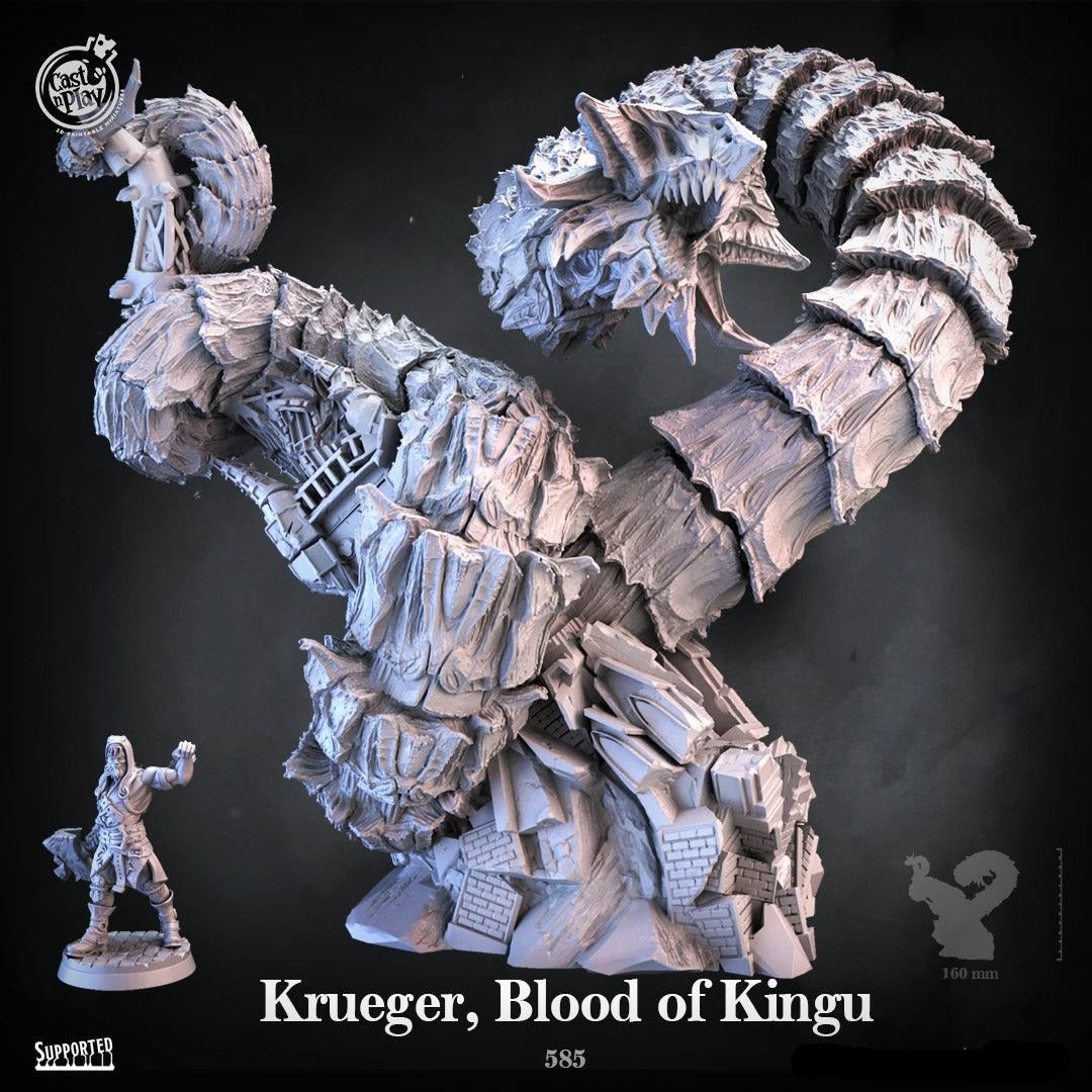 3D Printed Cast n Play Krueger, Blood of Kingu 28 32mm D&D - 3D Printing Boss 