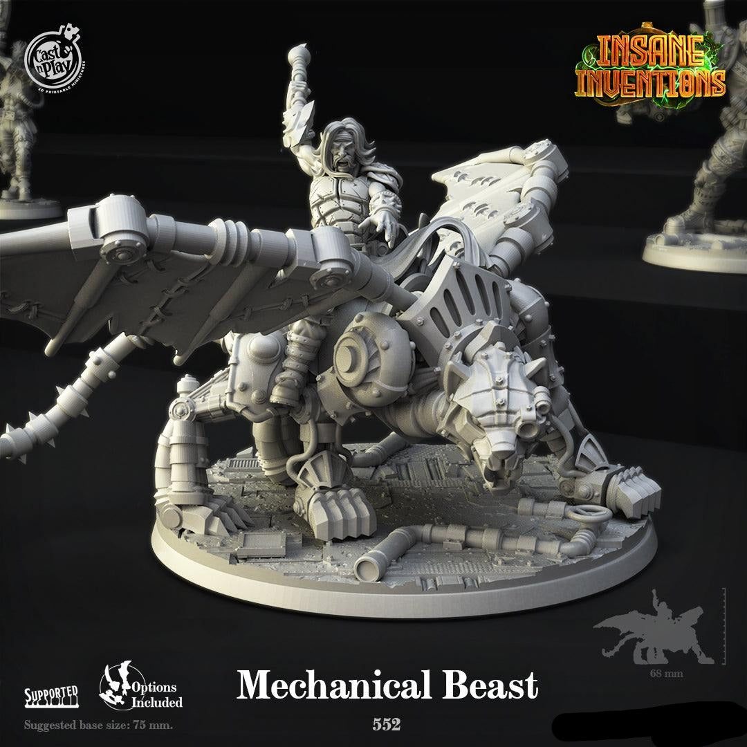 3D Printed Cast n Play Mechanical Beast Insane Inventions 28mm 32mm D&D - 3D Printing Boss 