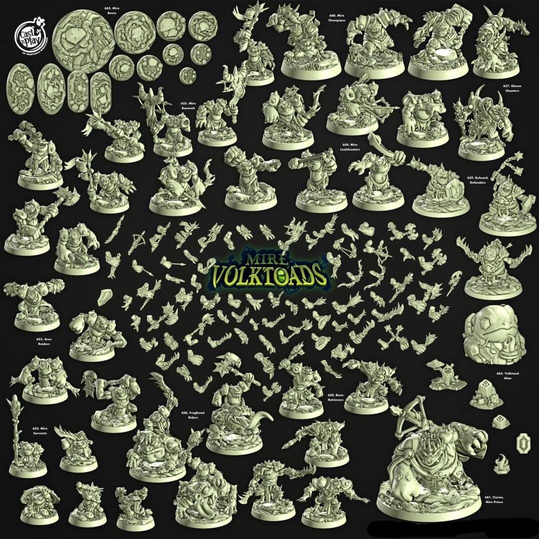 3D Printed Cast n Play Mire Leafshooters -Mire Volktoads  28mm 32mm D&D - 3D Printing Boss 