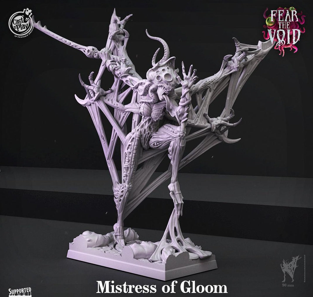 3D Printed Cast n Play Mistress of Gloom Fear the Void 28mm 32mm D&D - 3D Printing Boss 