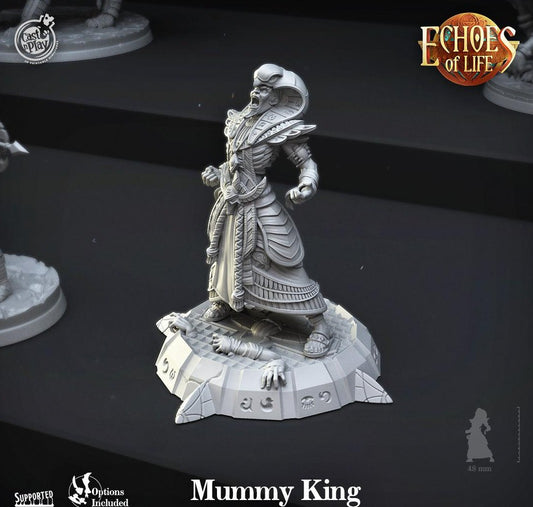 3D Printed Cast n Play Mummy King Echoes of Life 28 32mm D&D - 3D Printing Boss 