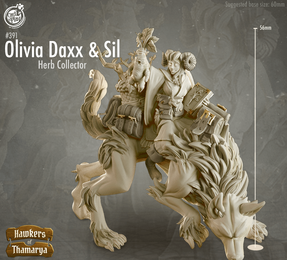 3D Printed Cast n Play Olivia Daxx and Sil Hawkers of Thamarya 28mm 32mm D&D - 3D Printing Boss 