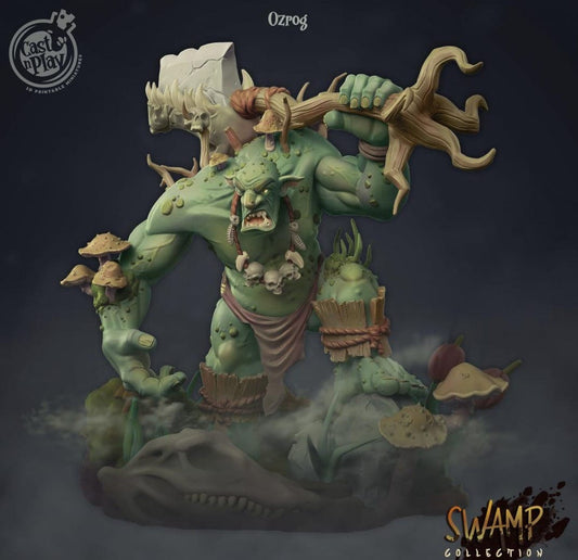 3D Printed Cast n Play Ozrog Troll Swamp Collection 28mm 32mm D&D - 3D Printing Boss 