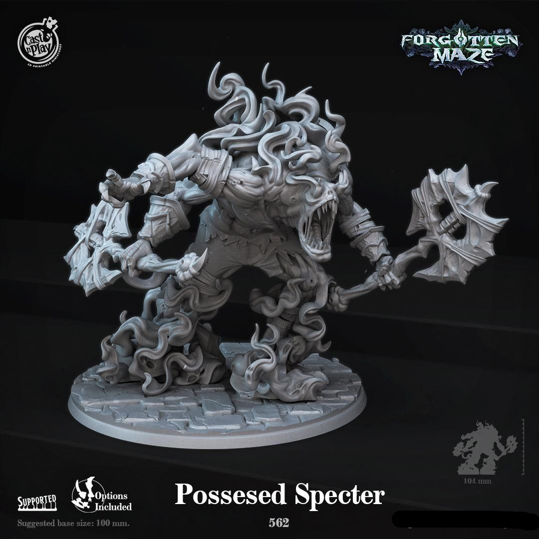 3D Printed Cast n Play Posessed Specter Forgotten Maze 28mm 32mm D&D - 3D Printing Boss 