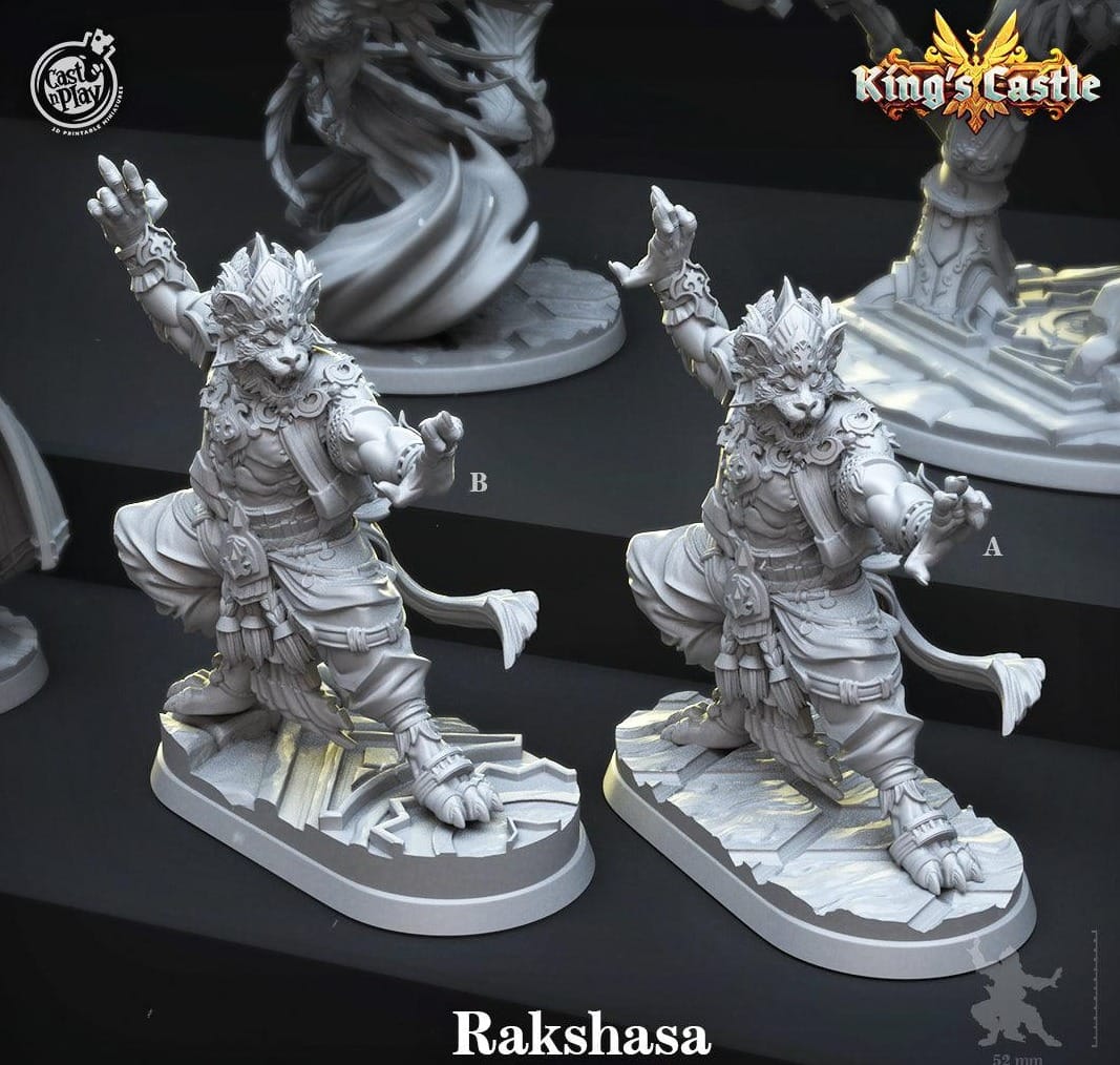 3D Printed Cast n Play Rakshasa 28mm 32mm D&D - 3D Printing Boss 