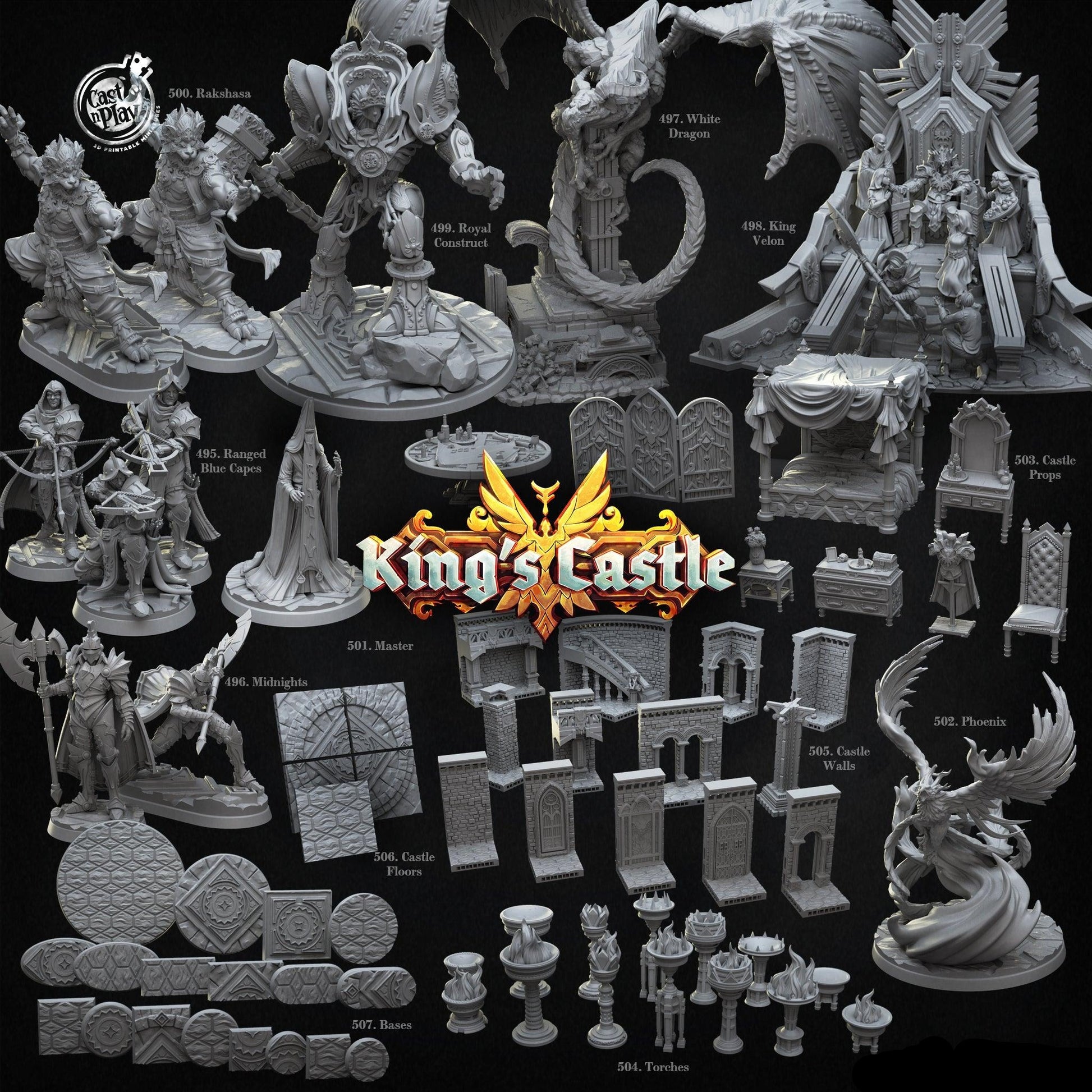 3D Printed Cast n Play Rakshasa 28mm 32mm D&D - 3D Printing Boss 