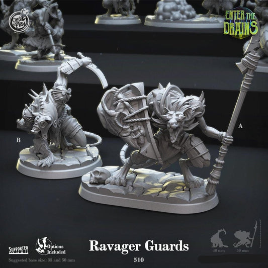 3D Printed Cast n Play Ravager Guards Enter the Drains 28mm 32mm D&D - 3D Printing Boss 