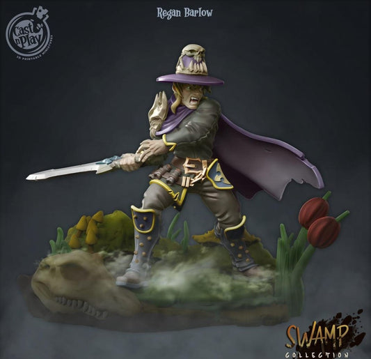3D Printed Cast n Play Regan Barlow Swamp Collection 28mm 32mm D&D - 3D Printing Boss 