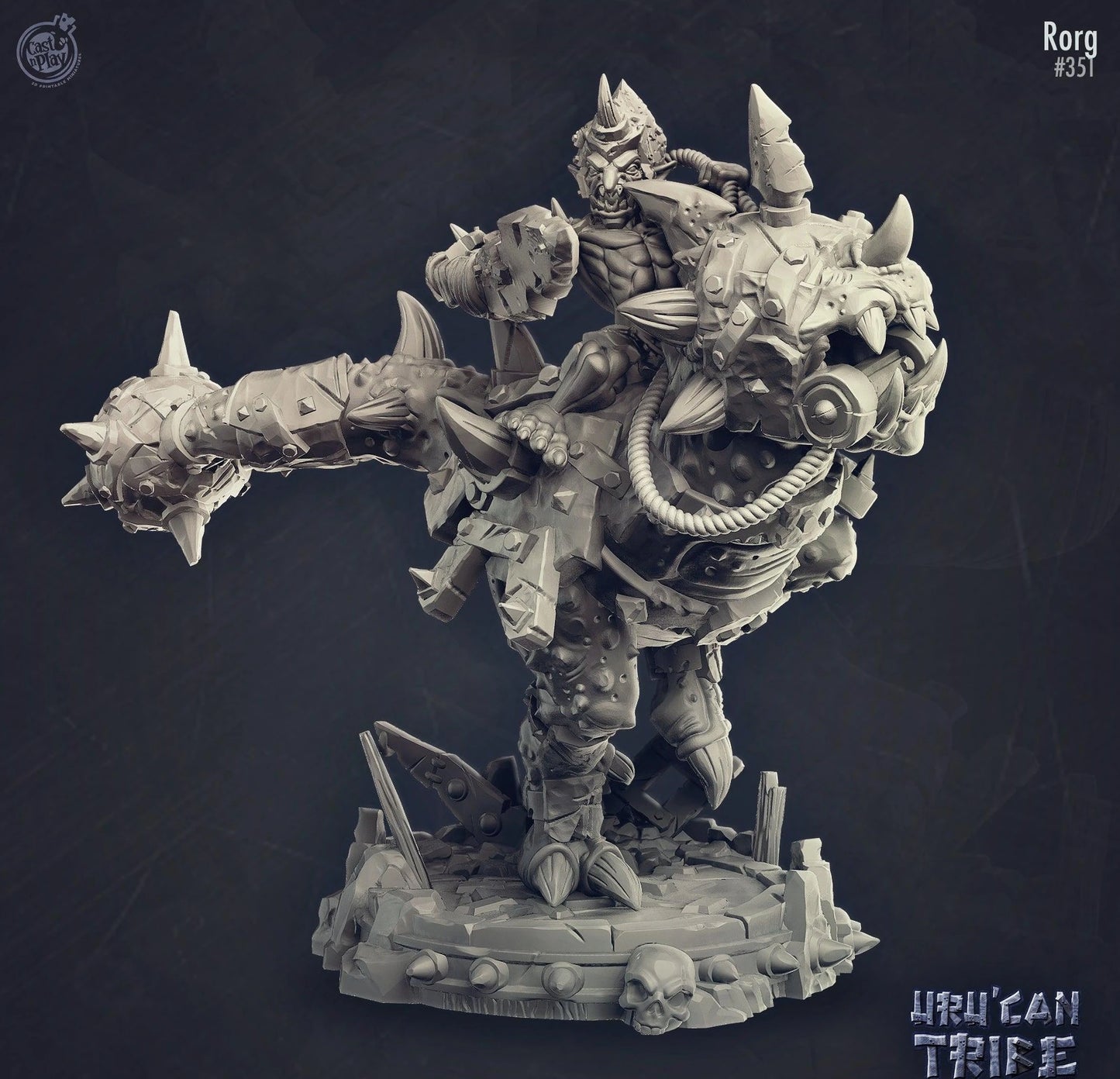 3D Printed Cast n Play Rorg Uru'Can Tribe 28mm 32mm D&D - 3D Printing Boss 