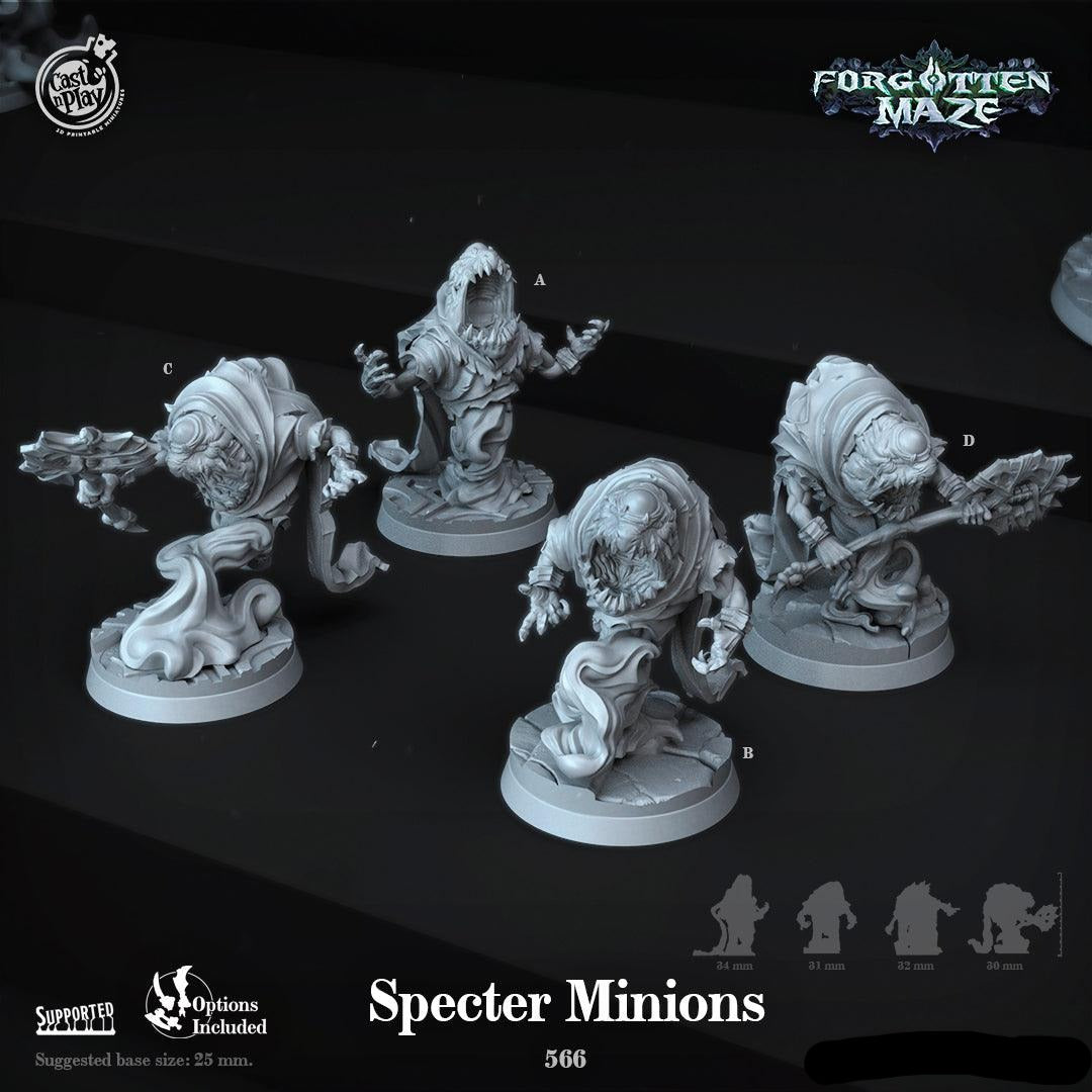 3D Printed Cast n Play Specter Minions Forgotten Maze 28mm 32mm D&D - 3D Printing Boss 