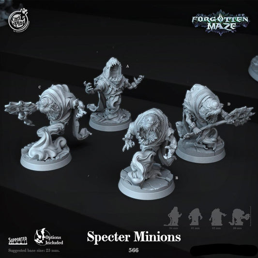 3D Printed Cast n Play Specter Minions Forgotten Maze 28mm 32mm D&D - 3D Printing Boss 