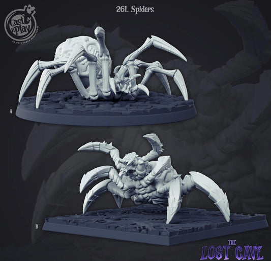 3D Printed Cast n Play Spiders Set 28mm 32mm D&D - 3D Printing Boss 
