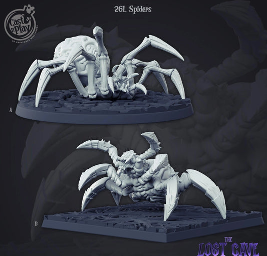 3D Printed Cast n Play Spiders The Lost Cave 28mm 32mm D&D - 3D Printing Boss 