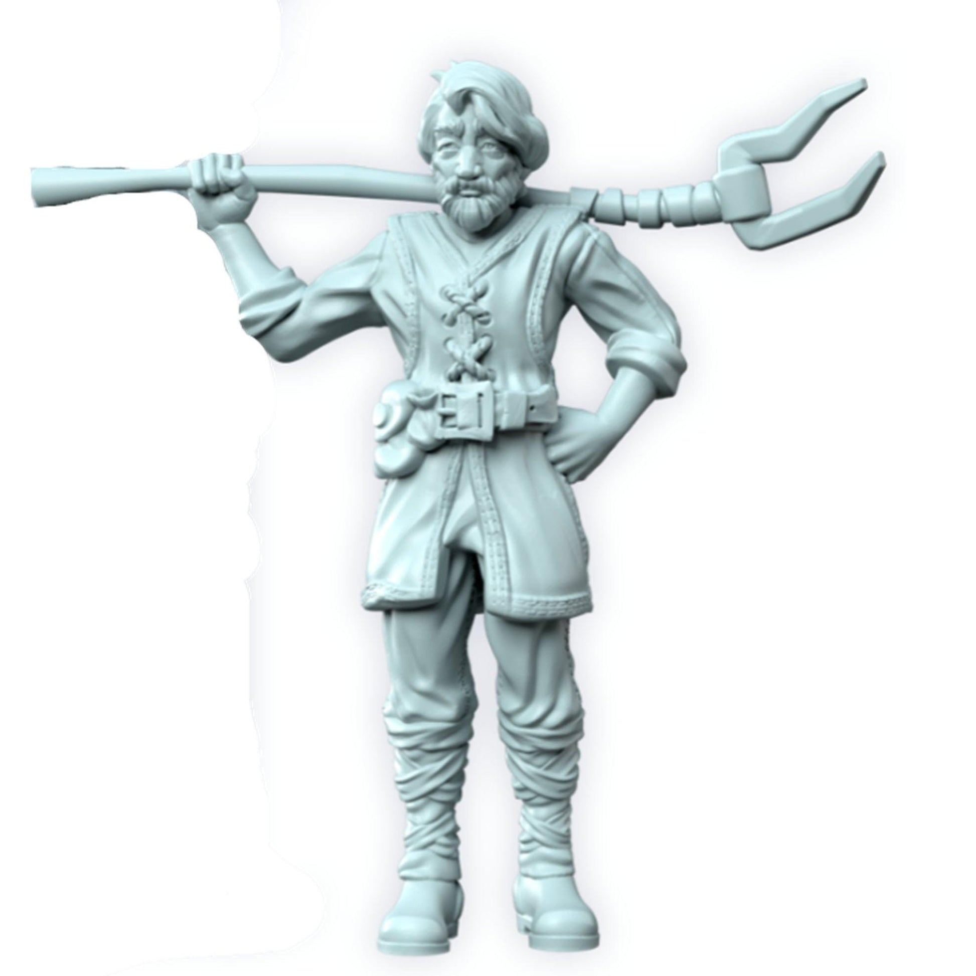 3D Printed Cast n Play Stable Keeper Farmer Kingdom of Thamarya 28mm 32mm D&D - 3D Printing Boss 
