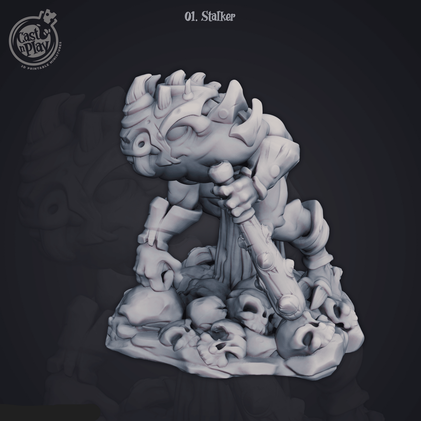 3D Printed Cast n Play Stalker 28mm 32mm D&D - 3D Printing Boss 