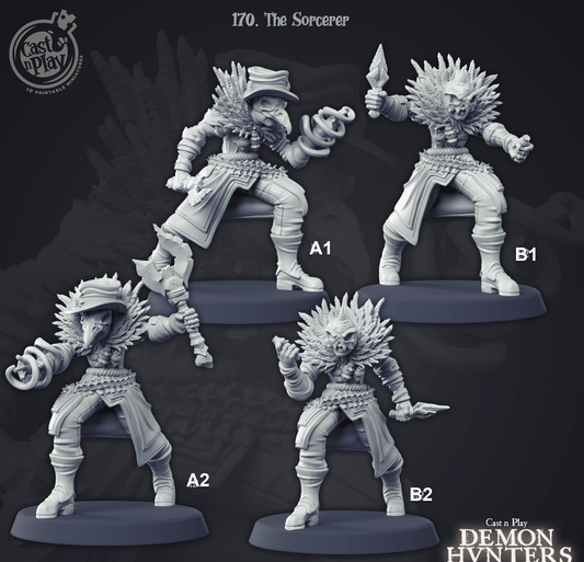 3D Printed Cast n Play The Sorcerer Demon Hunters 28mm 32mm D&D - 3D Printing Boss 