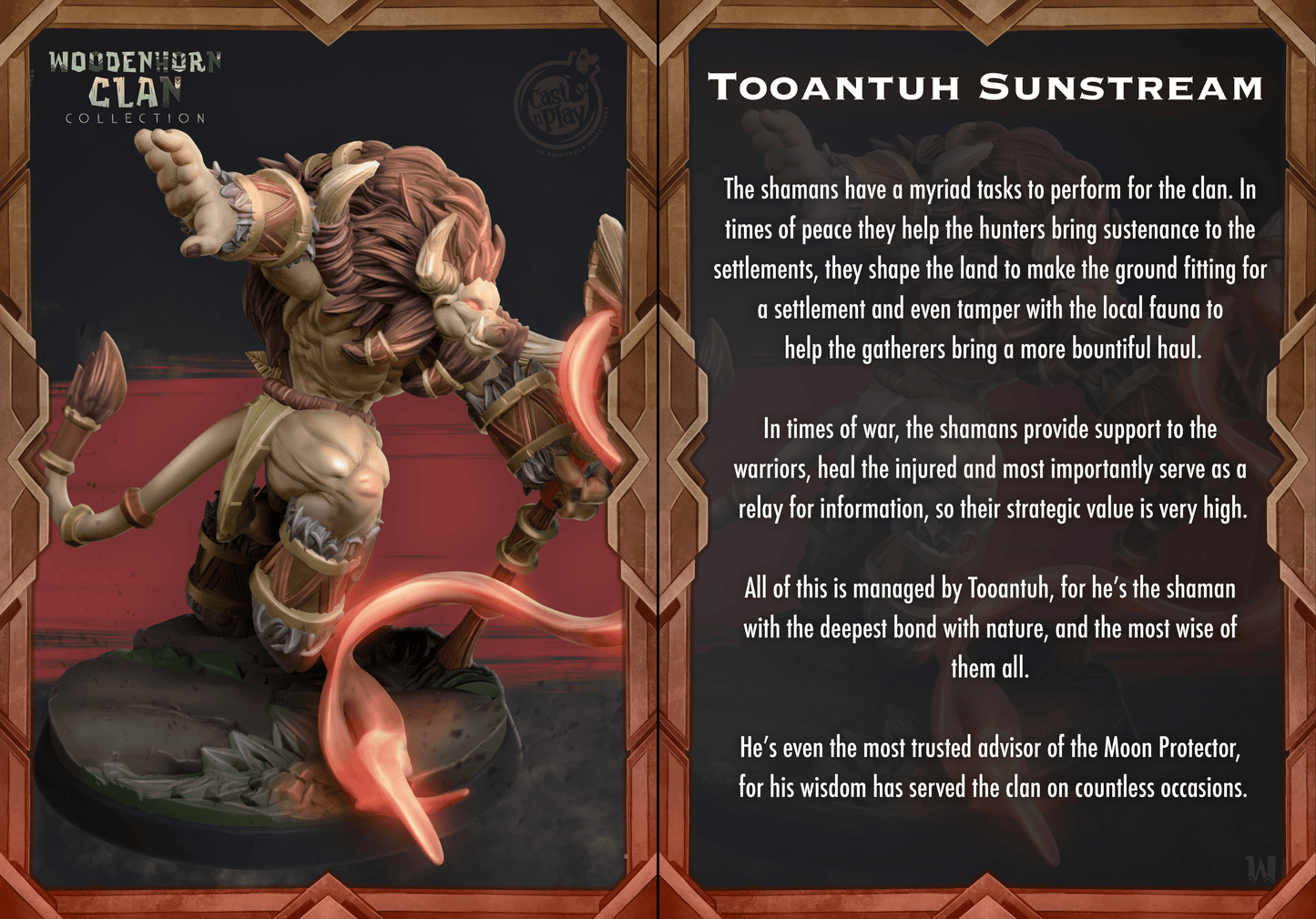 3D Printed Cast n Play Tooantuh Sunstream 28mm 32mm D&D - 3D Printing Boss 