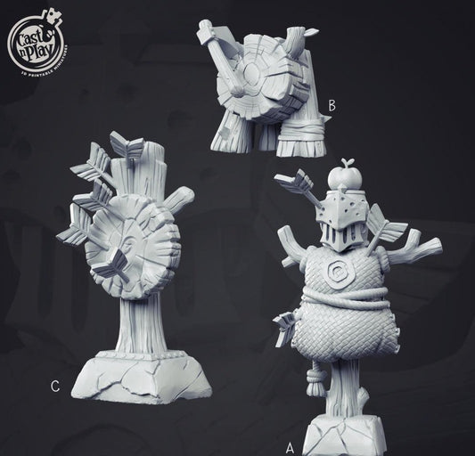 3D Printed Cast n Play Training Target Dummies 28mm 32mm D&D - 3D Printing Boss 