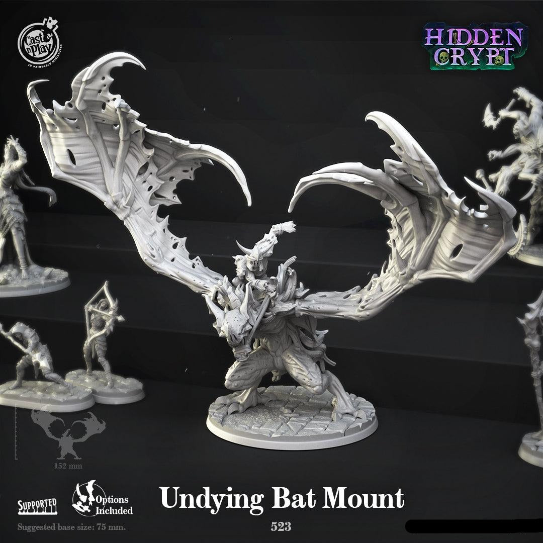 3D Printed Cast n Play Undying Bat Mount Hidden Crypt 28 32mm D&D - 3D Printing Boss 