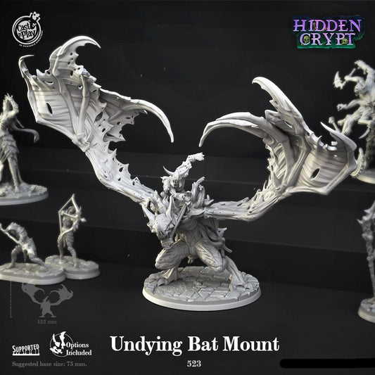 3D Printed Cast n Play Undying Bat Mount Hidden Crypt 28 32mm D&D - 3D Printing Boss 