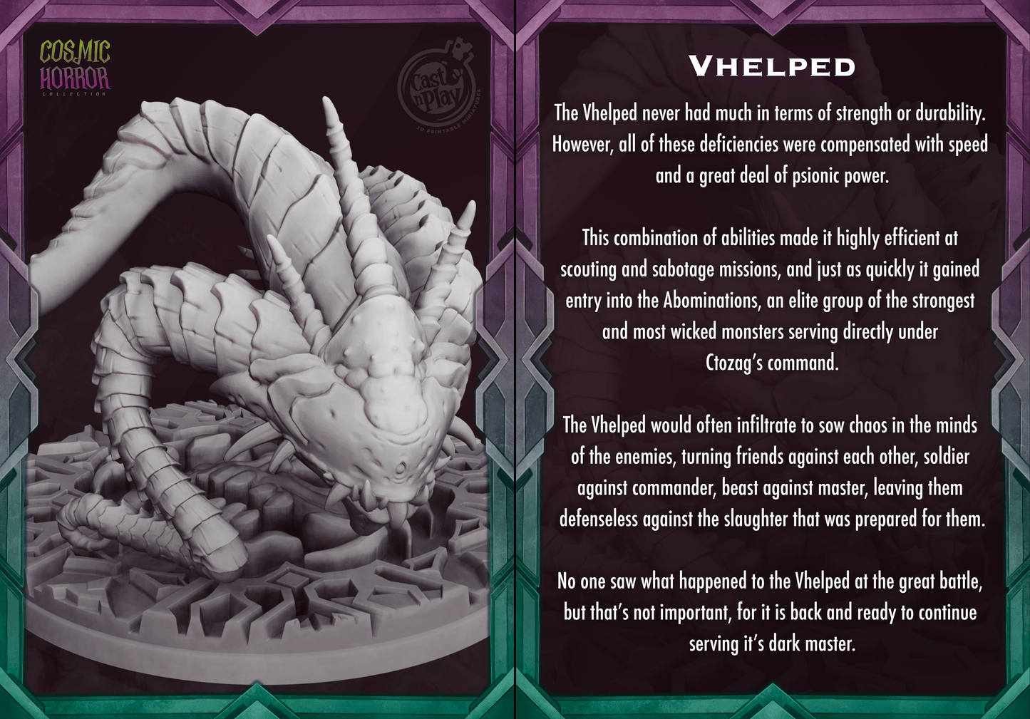 3D Printed Cast n Play Vhelped Cosmic Horrors 28mm 32mm D&D - 3D Printing Boss 