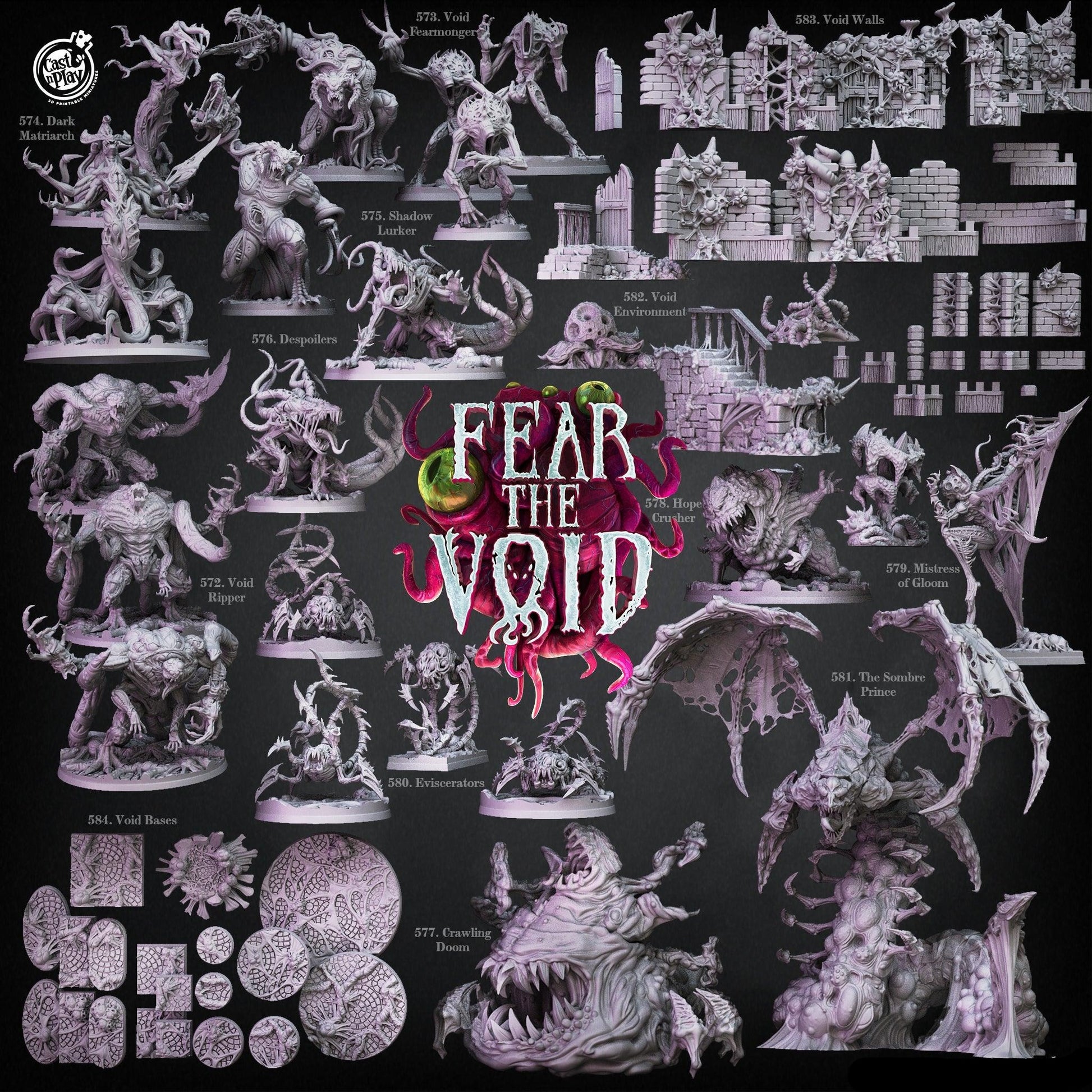 3D Printed Cast n Play Void Ripper Fear the Void 28mm 32mm D&D - 3D Printing Boss 