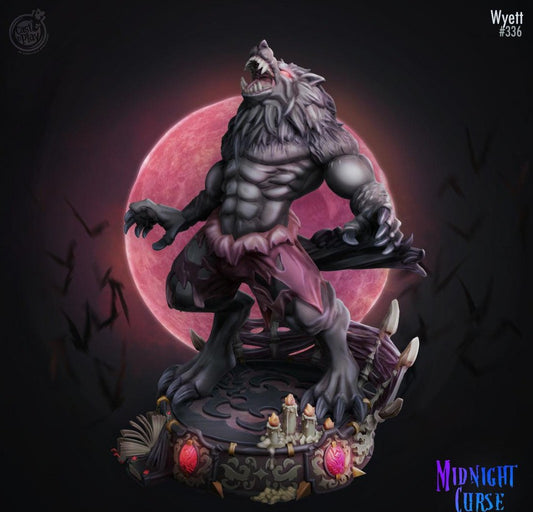 3D Printed Cast n Play Wyett Werewolf Midnight Curse 28mm 32mm D&D - 3D Printing Boss 