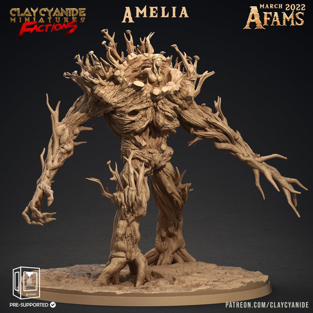 3D Printed Clay Cyanide Afams Treefolk Treant Factions Ragnarok D&D - 3D Printing Boss 