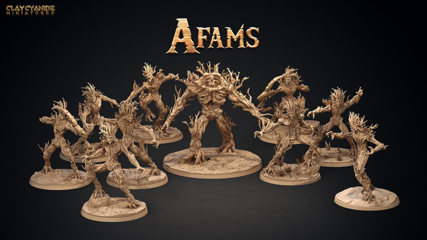 3D Printed Clay Cyanide Afams Treefolk Treant Factions Ragnarok D&D - 3D Printing Boss 