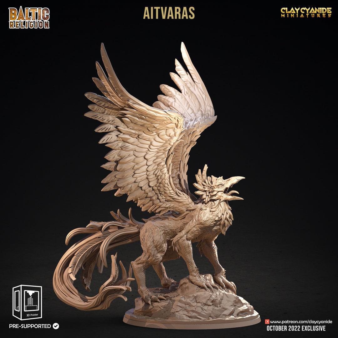 3D Printed Clay Cyanide Aitvaras Baltic Religion 28mm-32mm Ragnarok D&D - 3D Printing Boss 