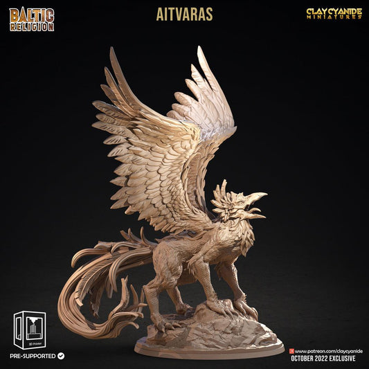 3D Printed Clay Cyanide Aitvaras Baltic Religion 28mm-32mm Ragnarok D&D - 3D Printing Boss 