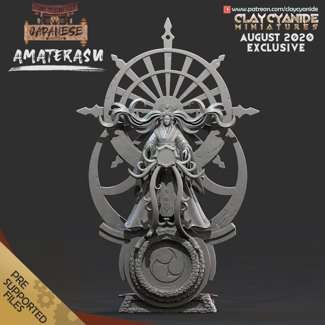 3D Printed Clay Cyanide Amaterasu Japanese Deities Ragnarok D&D - 3D Printing Boss 