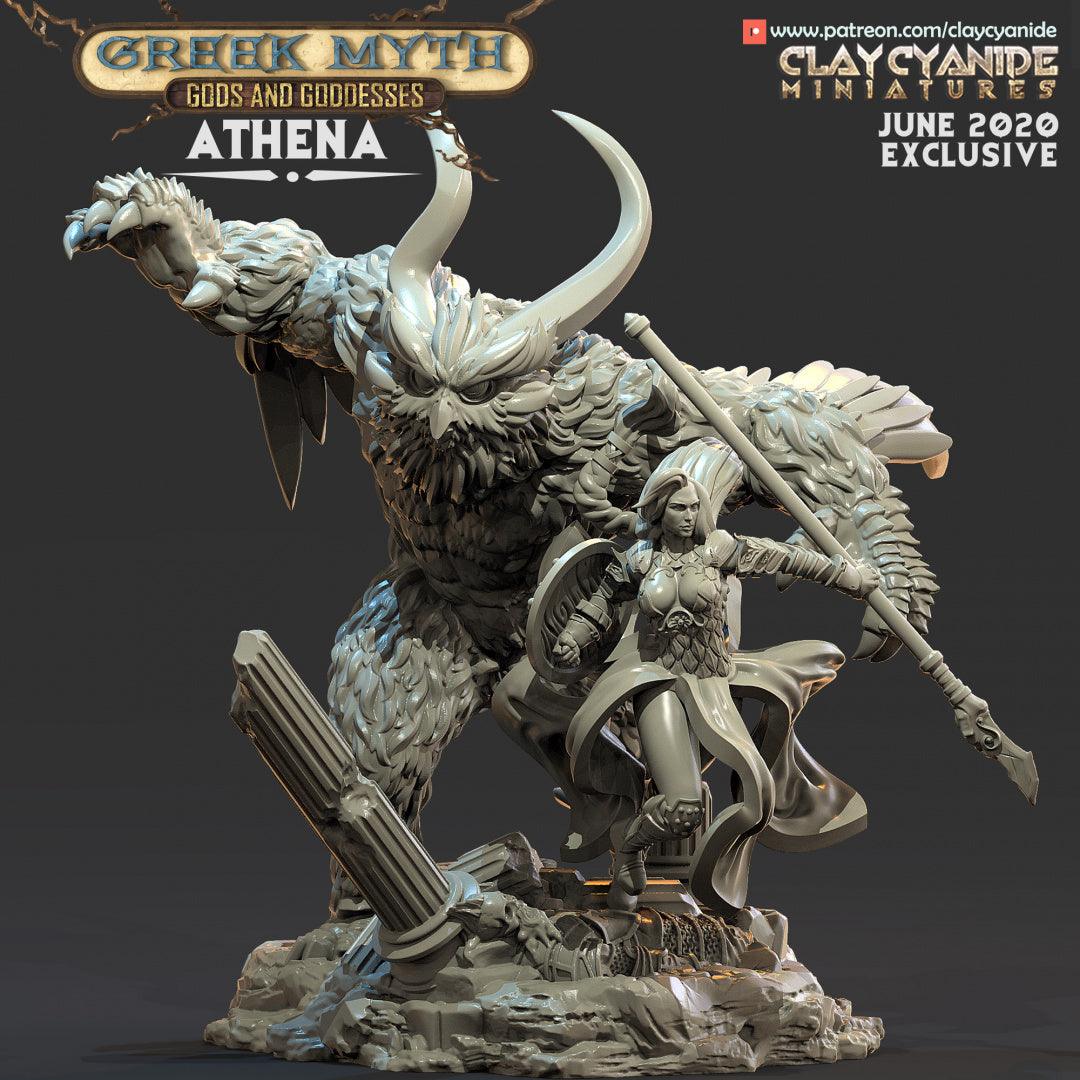 3D Printed Clay Cyanide Athena God of War Greek Myth Ragnarok D&D - 3D Printing Boss 