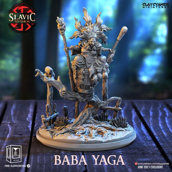 3D Printed Clay Cyanide Baba Yaga Witch Ragnarok D&D - 3D Printing Boss 