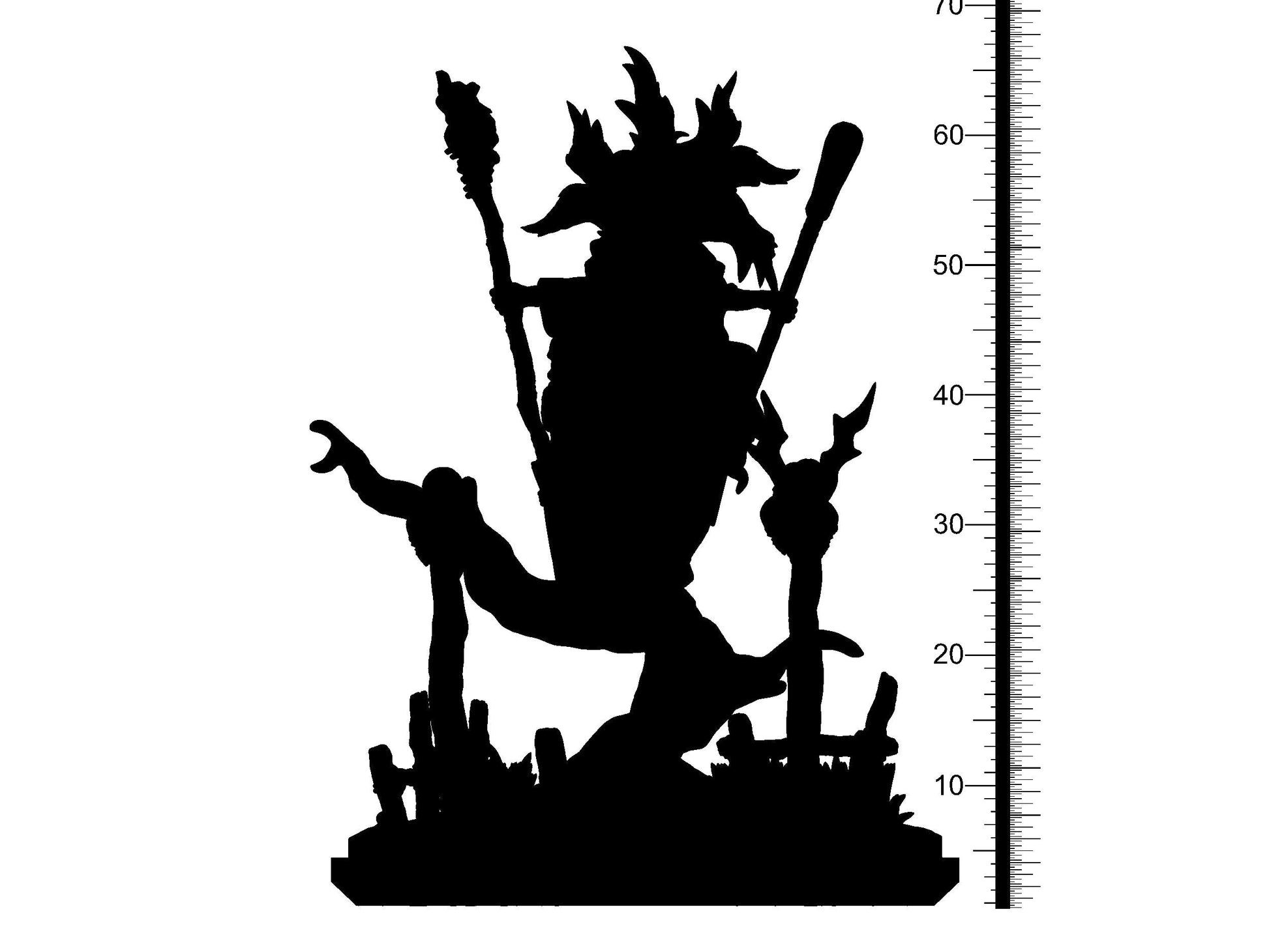 3D Printed Clay Cyanide Baba Yaga Witch Ragnarok D&D - 3D Printing Boss 