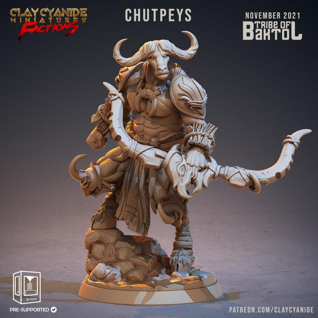 3D Printed Clay Cyanide Baktols Bull Minitours Factions Ragnarok D&D - 3D Printing Boss 