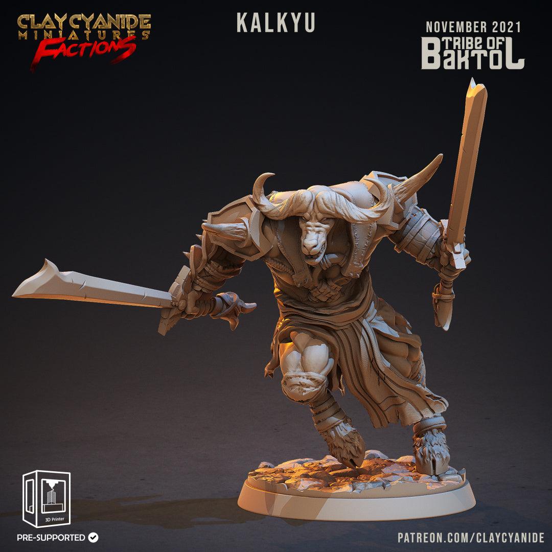 3D Printed Clay Cyanide Baktols Bull Minitours Factions Ragnarok D&D - 3D Printing Boss 