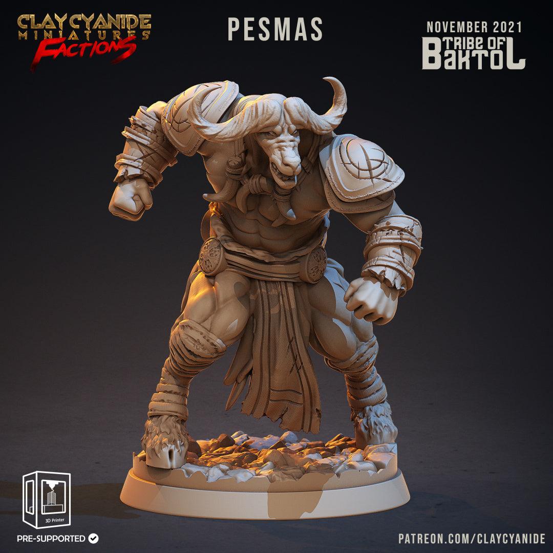 3D Printed Clay Cyanide Baktols Bull Minitours Factions Ragnarok D&D - 3D Printing Boss 