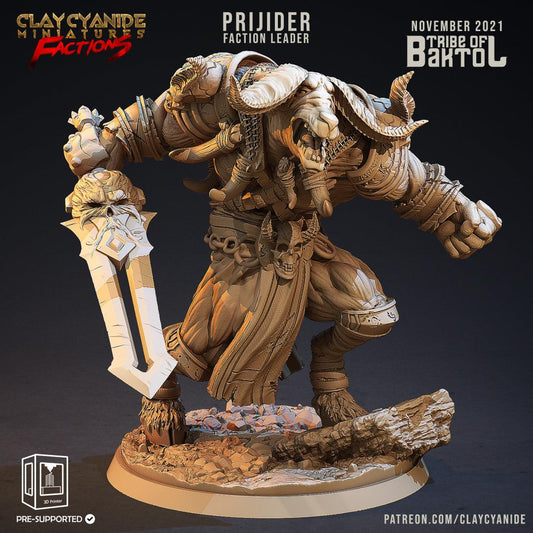 3D Printed Clay Cyanide Baktols Bull Minitours Factions Ragnarok D&D - 3D Printing Boss 