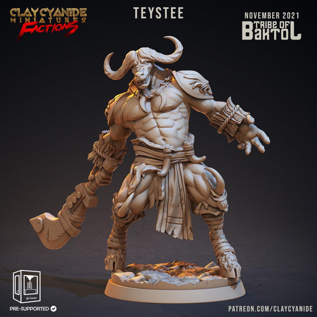 3D Printed Clay Cyanide Baktols Bull Minitours Factions Ragnarok D&D - 3D Printing Boss 